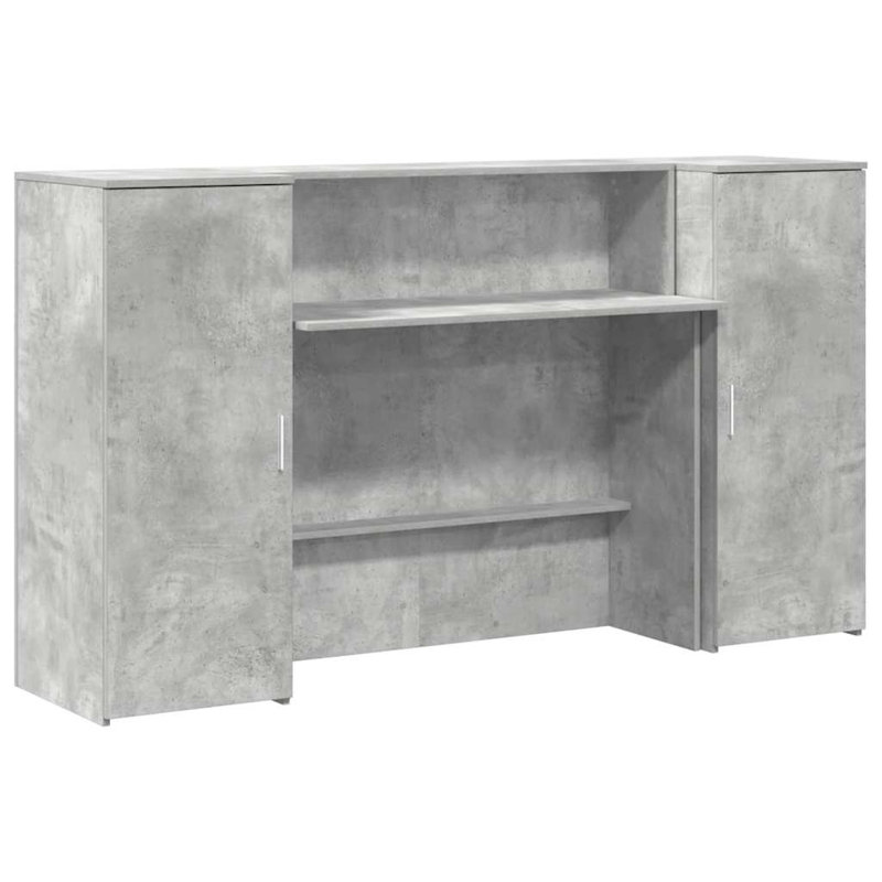 Baki Standing Desk, Concrete Grey, 103.5cm H x 180cm W x 50cm D