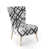 Geometric Black/White Polyester Blend 2 selected