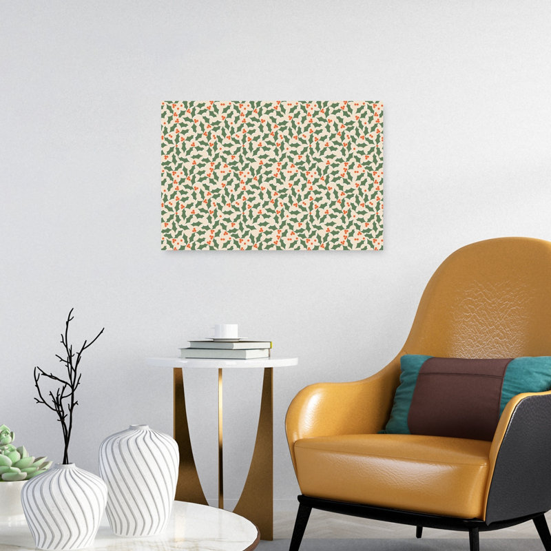 Art mural rétro de Noël, 16" H x 24" W