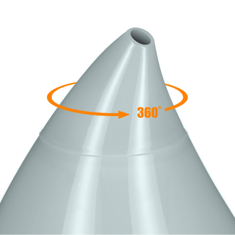 Droplet Cool-Mist Humidifier with Vapor Tray, 0.5. Gal., Gray