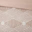 Ensemble d'édredon en jacquard de coton rosé-113361358