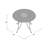 Algrid Round Metal Outdoor Dining Table With Umbrella Hole , in. W in. D-237825987