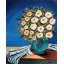 Pot de fleurs | Acrylique sur toile | Par Rohit | Décoration murale