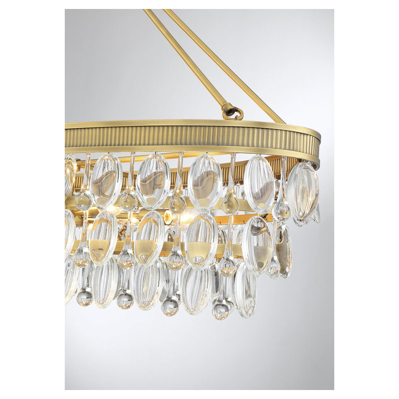 Windham 8-Light Bronson in Warm Brass, Warm Brass
