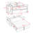 Leiyla Modern 55" Convertible Sofa Bed with Detachable Arm Pockets-275014965