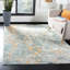 Tapis abstrait bleu / beige / orange Riccio-1799354587