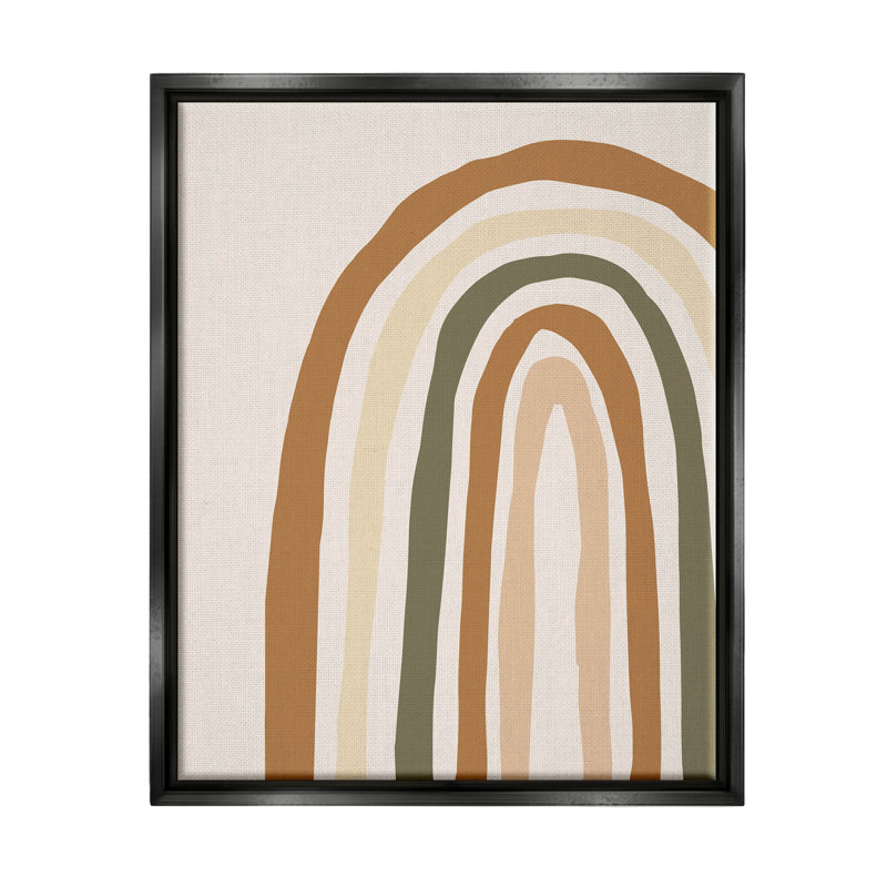 «Neutral Tones Rainbow» par Elizabeth Medley - Impression sur toile, H 21 po x l 17 po x P 1,7 po