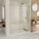 Seneca 56-60 in. W x 76 in. H Frameless Sliding Shower Door in Polished Stainless Steel