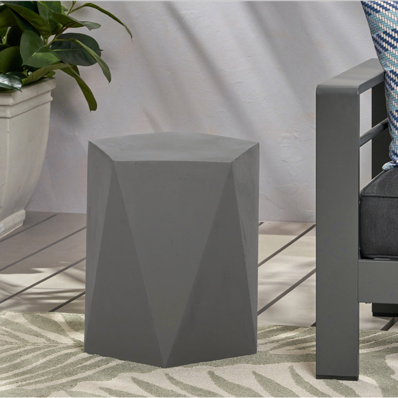 Table d'appoint Elyas, Gris