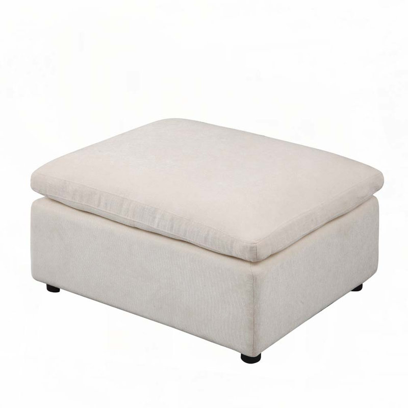 Repose-pieds modulaire rembourré pour canapé modulaire