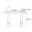 Mid-Century Modern Solid Pine Console Table-13645527