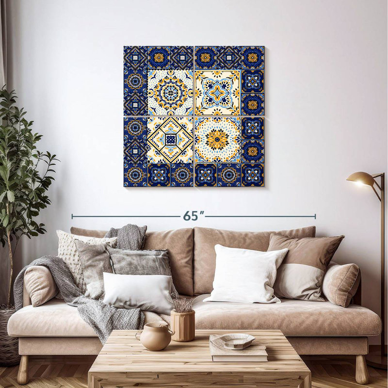 Kerner Talavera Tile Mosaic, 38" H x 38" W