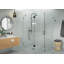 Halo 59 in. x 43 in. x 78 in. 90-degree Fully Frameless Glass Hinged Shower Enclosure-1161941846