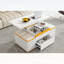 Ensemble de tables basses pliantes multifonctionnelles avec tabourets de rangement-130476683