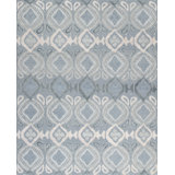 Contemporary Hand Knotted Geometric Area Rug