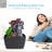 Handcrafted Indoor Outdoor Ceramic / Porcelain Weather Resistant Table Top Fountain with Lights