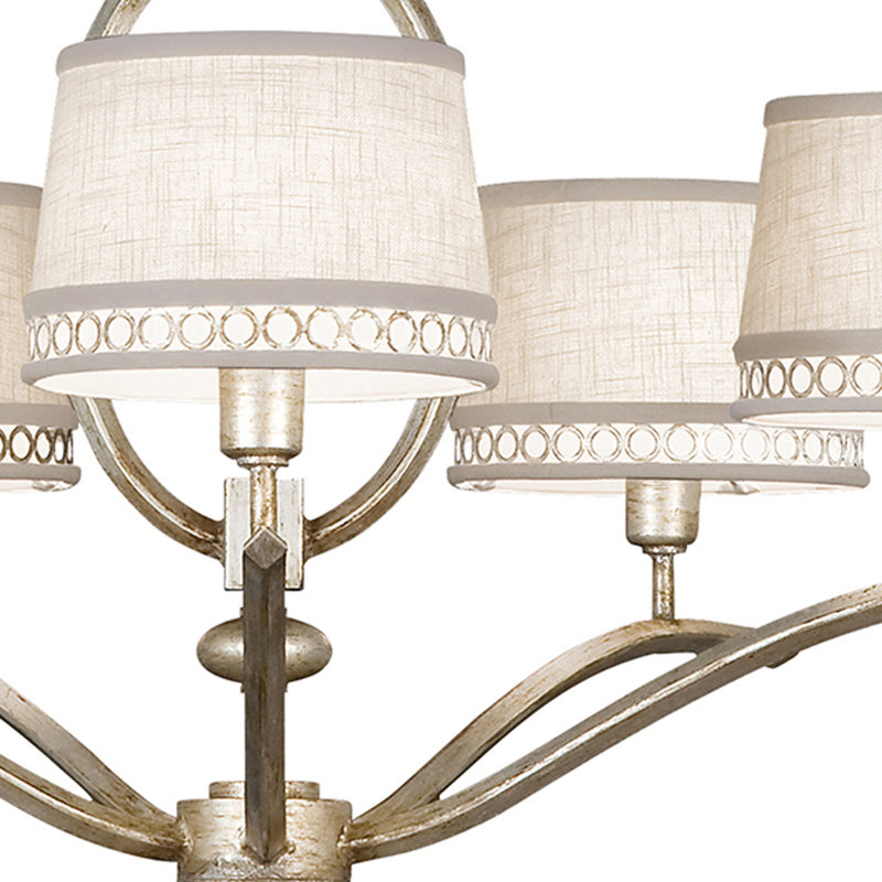 Lustre rond 29 po Allegretto, Argent