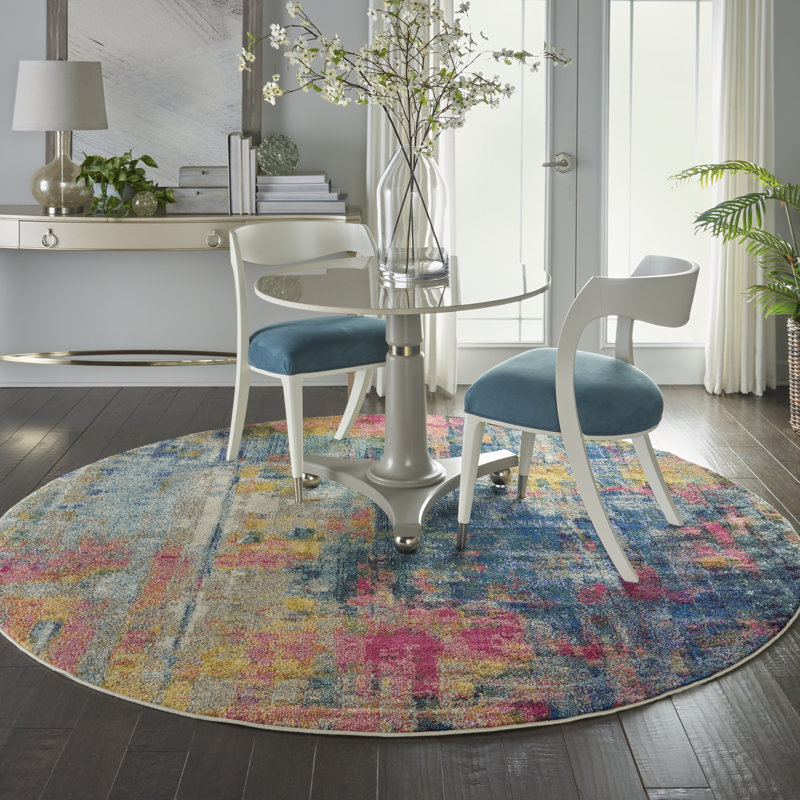 Ojas Abstract Area Rug, Round 160cm