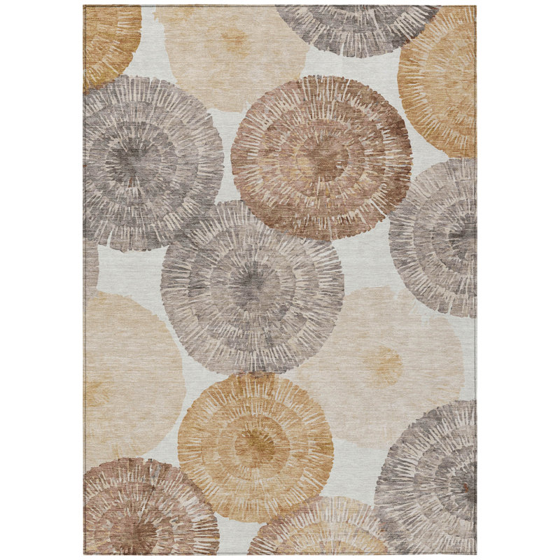 Machine Washable Indoor/Outdoor Bourkelands ACN2351 Abstract Rug, Rectangle 8' x 10'