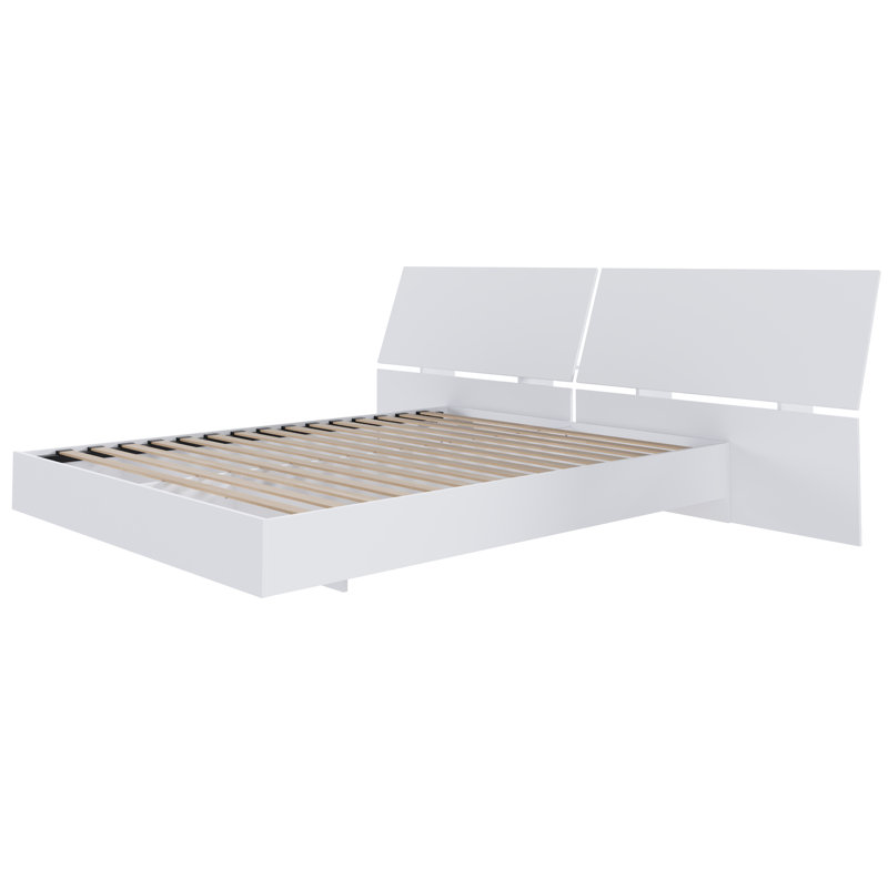 Kucera Platform Bed & Headboard, Queen, Walnut