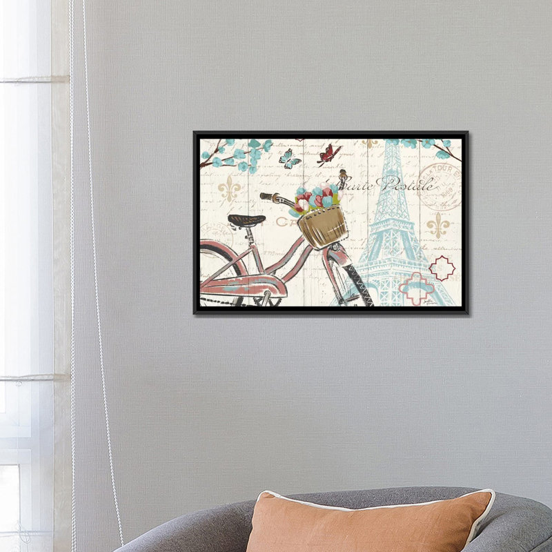 « paris tour i », impression sur toile tendue, H 8 po x l 12 po x P 0,75 po, Toile tendue, Pas de tapis