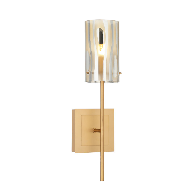 Chroman Empire 1 Light Sconce, Satin Gold