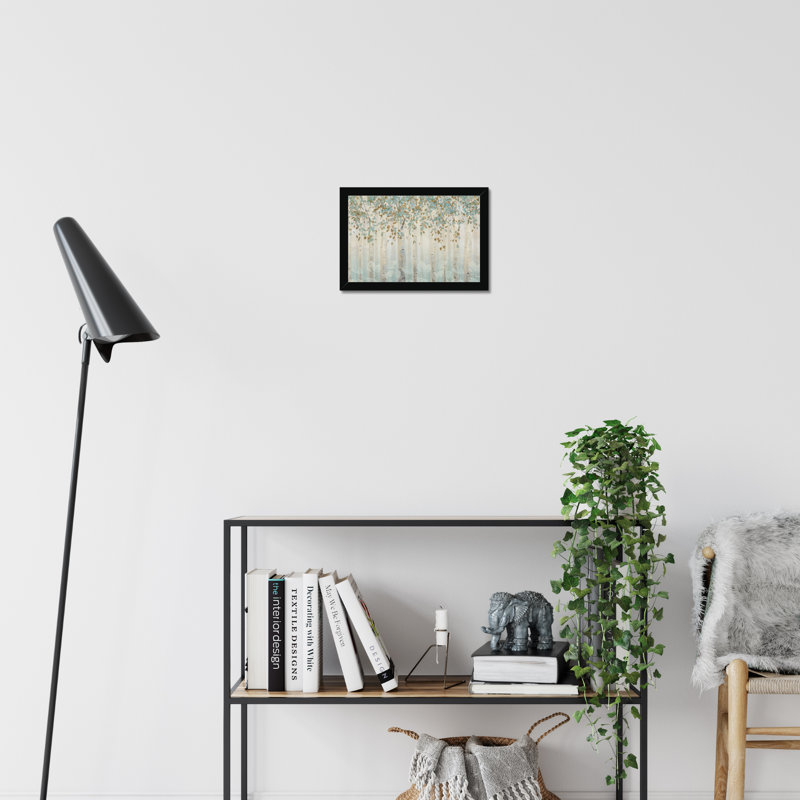 Dream Forest I by James Wiens - Painting Print, Black Single Picture Framed Paper, 34cm H x 50cm W