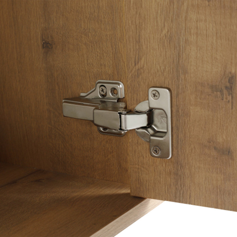 Meuble-lavabo mural 48 po avec double lavabo et support de rangement