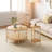 Boho Natural Fiber Rope 4-piece Coffee Table And Tv Stand Set