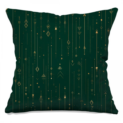 Coussin décoratif géométrique, formes abstraites à double face