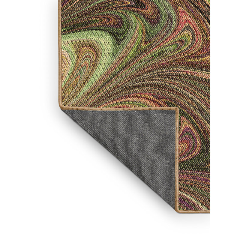 Abstract Indoor Rug, Rectangle 2' x 3'