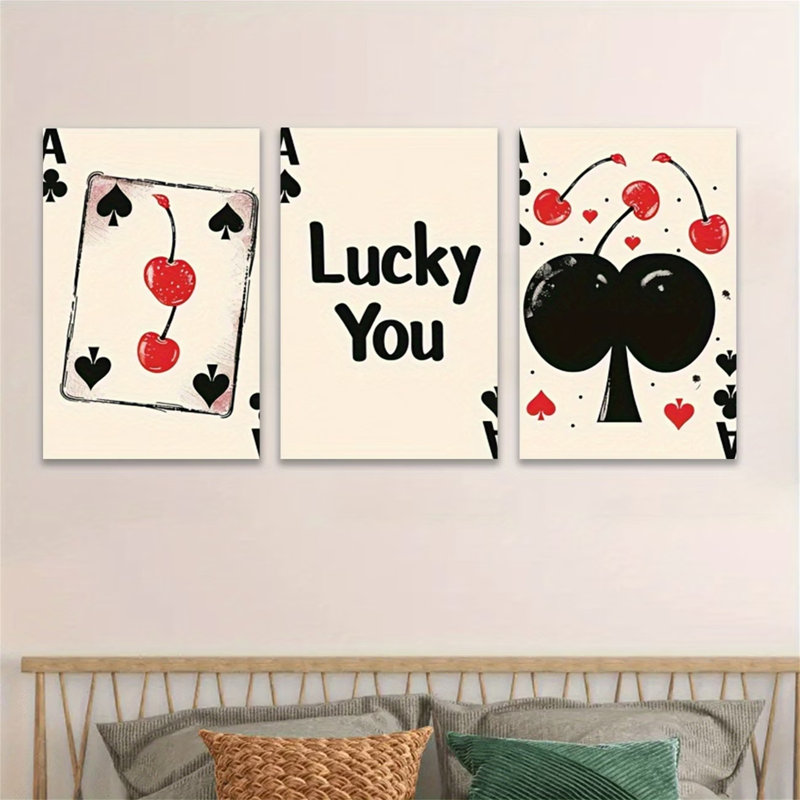 Lucky Cherry Poker, 20 * 30 pouces * 3