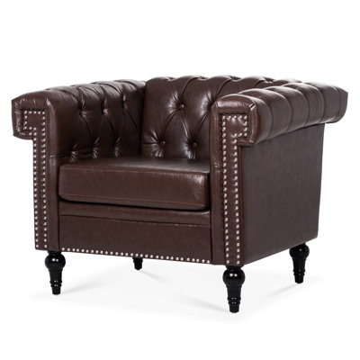 1 Seater For Relax, , Birch Leg Shape, 39.16"W X 29.87"H, 6.5" Cushion Thickness Living Room Lounge Chair, Comfortable Foam Back, Leg, 29.87"H