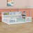 Floor Bed With Side Bookcase,Shelves,Guardrails-896912659