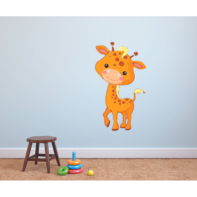 Adhésif décoratif bébé girafe, H 40 po x l 20 po