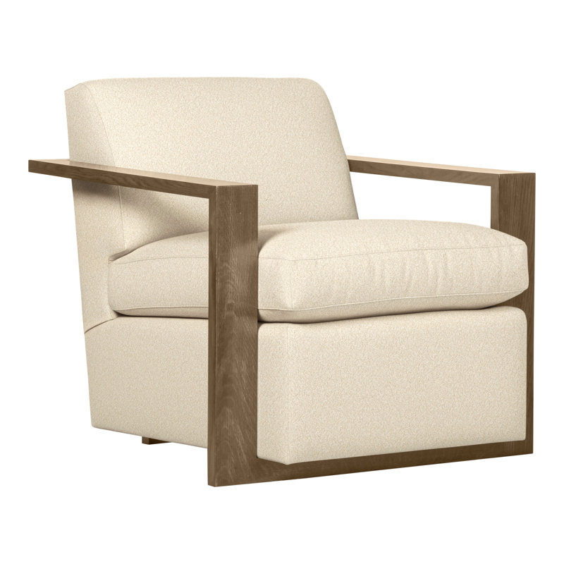 Thom Filicia Home 32" Wide Upholstered Armchair, Hampton, Kimoni Natural