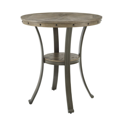 Luker 3-Piece Polyester Blend Upholstered Bar Height Dining Set