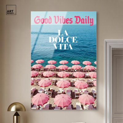 Good Vibes Acrylic Print Summer Art Prints by Art Remedy