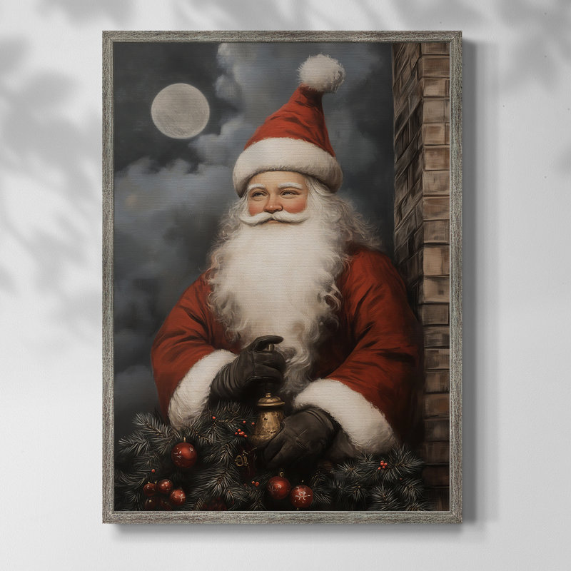Art des Fêtes de Noël - série 2-CCCCL XXIV, reproduction encadrée - bois massif, H 30 po x l 24 po