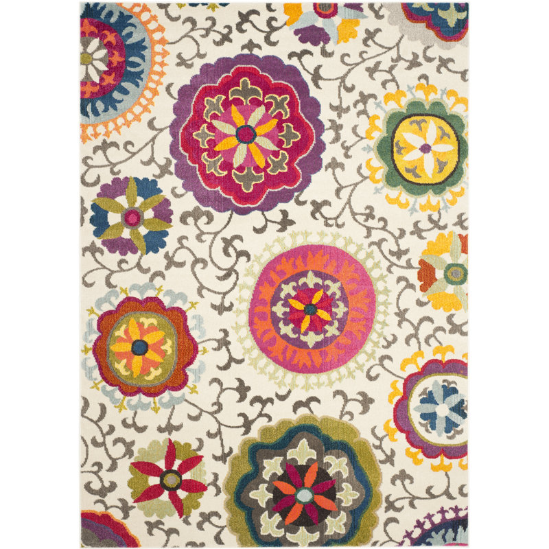 Salma Floral Area Rug, Rectangle 155 x 231 cm