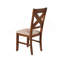 Chaises de salle à manger en bois massif Karven, ensemble de 2