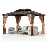 13 pi. L 10 pi. D Pavillon de jardin en aluminium