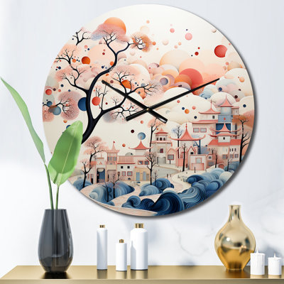 African Silk Road Memories - Horloge murale africaine