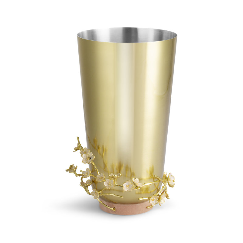Cherry Blossom Vase, 13.25" H x 7.5" W x 7.5" D
