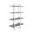 Libby Chrome Finish Bookshelf