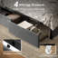 Lit plateforme tapissier Coba avec tiroirs de rangement et station de charge-1289601793-1289601807