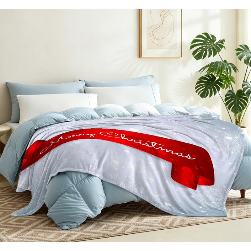 Jeté en molleton rouge ultra doux, Throw 50" x 60"
