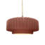 Luminaire suspendu tambour en céramique et en métal 1 lumière Gela-220279304-224782673-225933787