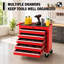 Coffre à outils roulant avec roulettes, armoire de rangement à 5 tiroirs, cadre en acier robuste, verrouillage central, plateau rembourré en EVA, établi mobile-281995170