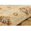 Jylène floral tissé à la main beige 100% laine oriental